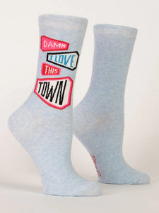 Blue Q Crew Socks