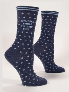 Blue Q Crew Socks