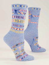 Load image into Gallery viewer, Blue Q Crew Socks
