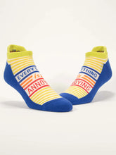 Load image into Gallery viewer, Blue Q Sneaker Sock
