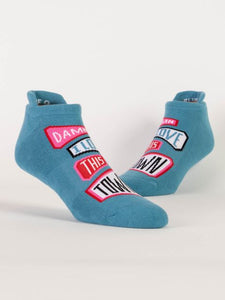 Blue Q Sneaker Sock