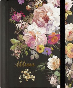 Midnight Floral Address Book