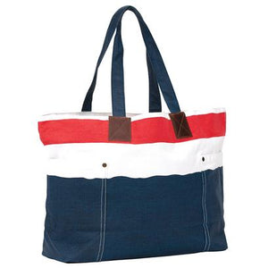 Red Stripe Relaxed Tote