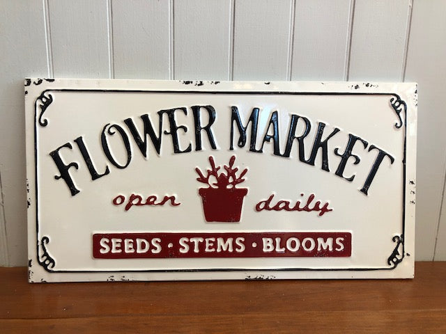 Flower Market Sign